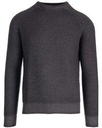 Al Duca d'Aosta - Ribbed-Knit Crew-Neck Sweater - Lyst