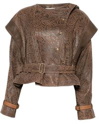 Isabel Marant - Erine Patterned Belted Jacket - Lyst
