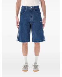adidas - Wide-Leg Denim Shorts - Lyst