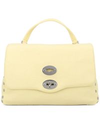 Zanellato - Stud-Embellished Grained Leather Shoulder Bag - Lyst
