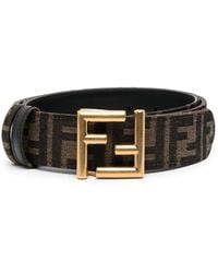 Fendi - Ceinture Monogrammée À Boucle Logo - Lyst