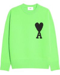 Ami Paris - Ami De Coeur Wool Jumper - Lyst