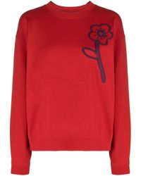KENZO - Cotton Sweatshirt With Boke Flower Embroidery - Lyst