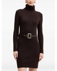 Morgan - Mini-Jurk Met Col En Ceintuur - Lyst