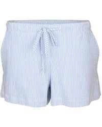 The Lady & The Sailor - Flutter Striped Seersucker Shorts - Lyst