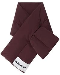 Jil Sander - Logo-Patch Padded Scarf - Lyst