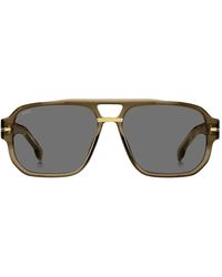 BOSS - Lunettes De Soleil À Monture Rectangulaire - Lyst