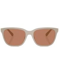 COACH - Logo-Plaque Square-Frame Sunglasses - Lyst