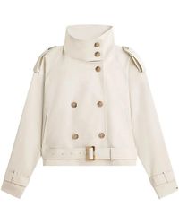 Tommy Hilfiger - Button Belted Jacket - Lyst