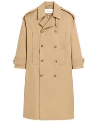 Ami Paris - Cotton Trench Coat - Lyst