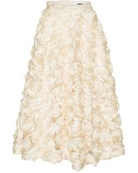 ROTATE BIRGER CHRISTENSEN - Sun Maxirock mit Rosendetail - Lyst