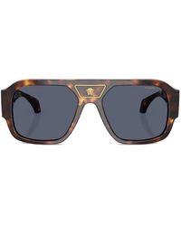 Versace - Logo-Detail Sunglasses - Lyst