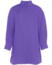 Eres - Mignonette Longline Linen Shirt - Lyst