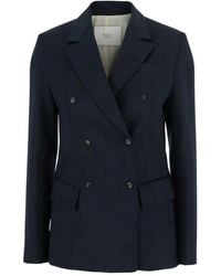 Tela - Double-Breasted Peak-Lapel Blazer - Lyst