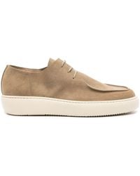 Moma - Square-toe Suede Derby Shoes - Lyst