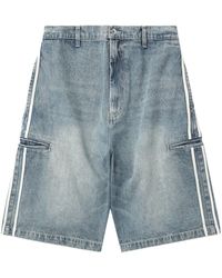 FIVE CM - Jeans-Shorts mit Streifendetail - Lyst