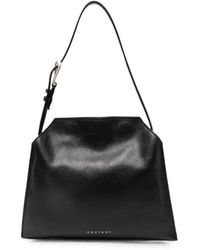 Orciani - Small Trinity Soft Buckle-Detail Logo-Lettering Tote Bag - Lyst