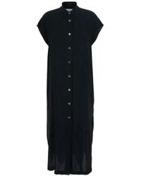 Grifoni - Vestido Camisero De Manga Corta - Lyst