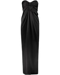 Ellery - Knot-Detail Strapless Maxi Dress - Lyst