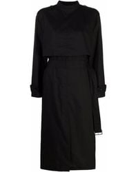 MM6 by Maison Margiela - Trench Cotton Midi Dress - Lyst