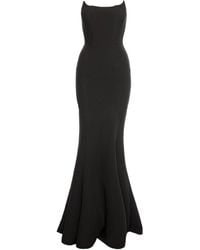 V:PM ATELIER - Eden Strapless-Fishtail Maxi Dress - Lyst