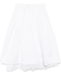 Dice Kayek - Falda Midi De Algodón - Lyst