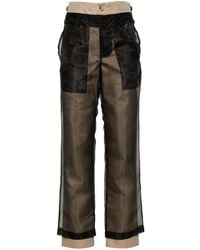 Feng Chen Wang - Layered Tapered Trousers - Lyst