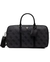 Guess - Berta Monogram-Print Logo-Plaque Luggage Bag - Lyst