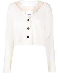 Erika Cavallini Semi Couture - Button-front Knitted Cardigan - Lyst