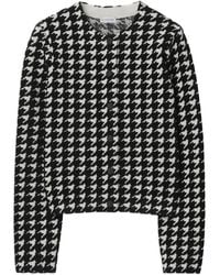 Burberry - Pullover Mit Hahnentrittmuster - Lyst