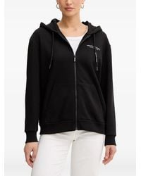 ARMANI EXCHANGE - Hoodie Zippé À Logo Imprimé - Lyst