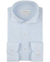 Profuomo - Striped-Pattern Shirt - Lyst