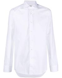 Canali - Spread Collar Cotton Shirt - Lyst