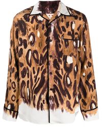 Marni - Camisa con botones y estampado de leopardo - Lyst