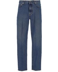 Giada Benincasa - Cotton Embroidered Jeans - Lyst