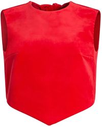 Patou - Bow-Detail Sleeveless Top - Lyst