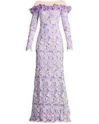 Tadashi Shoji - Robe Longue À Épaules Dénudées - Lyst