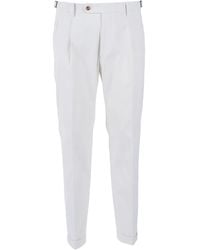 Berwich - Pleated-Cuff Tapered Trousers - Lyst