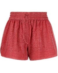 Oséree - Glitter-Effect Elasticated-Waist Shorts - Lyst