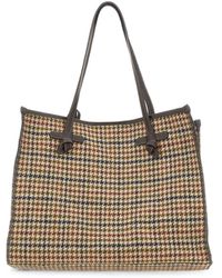 Gianni Chiarini - Cabas Miss Marcella À Motif Pied-De-Poule - Lyst
