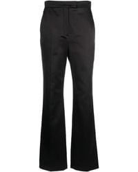 Fendi - Bootcut Satin Trousers - Lyst