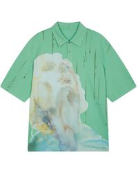 CROQUIS - Collar Print T-Shirt - Lyst