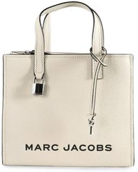 Marc Jacobs - Logo-Print Grained-Leather Tote Bag - Lyst