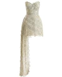 Gemy Maalouf - Guipure Lace Asymmetric Dress - Lyst