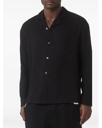Mauvais - Camp-Collar Long-Sleeve Shirt - Lyst