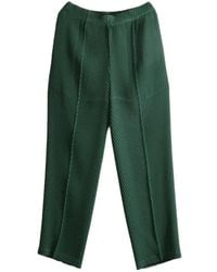 Issey Miyake - Pleated Straight-Leg Trousers - Lyst