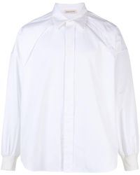 Alexander McQueen - Ribbed-cuff Cotton Shirt - Lyst
