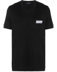 Kiton - Logo-patch Short-sleeve T-shirt - Lyst