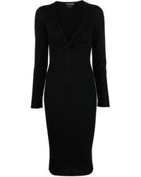 Tom Ford - V-Neck Knitted Dress - Lyst