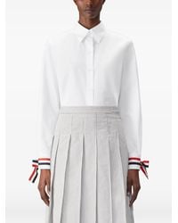 Thom Browne - Rwb Tape Cuffs Shirt - Lyst